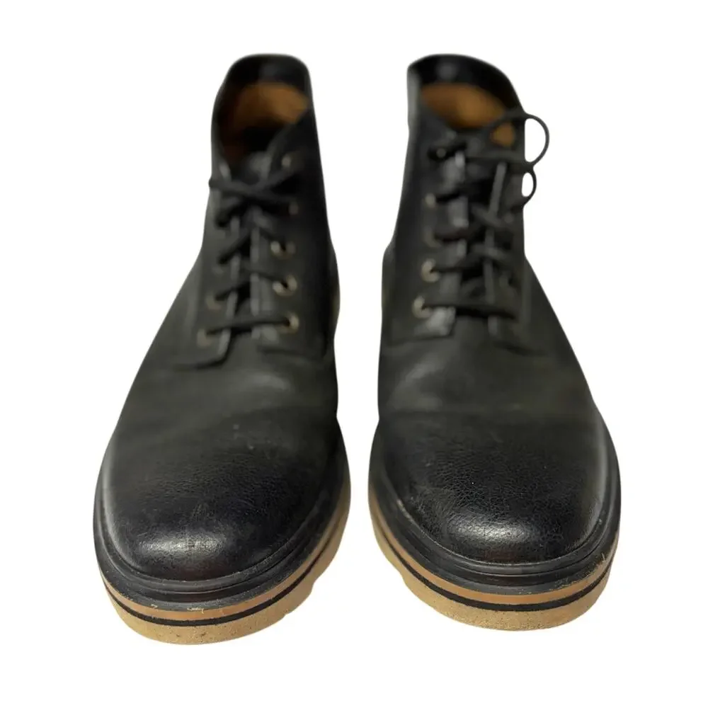 Clarks TOR ExtraLight Men's Black Leather Chukka Boots Size 9.5 (UK 8.5/EU 42.5)